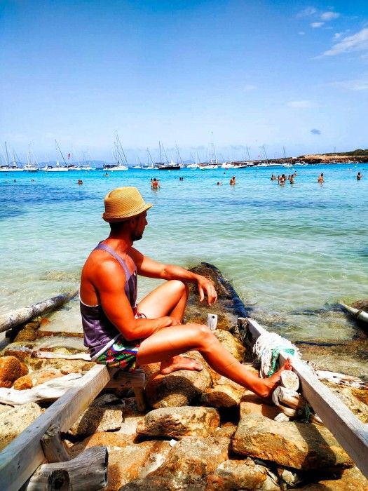 Cala Saona dans la région des llauts de Formentera